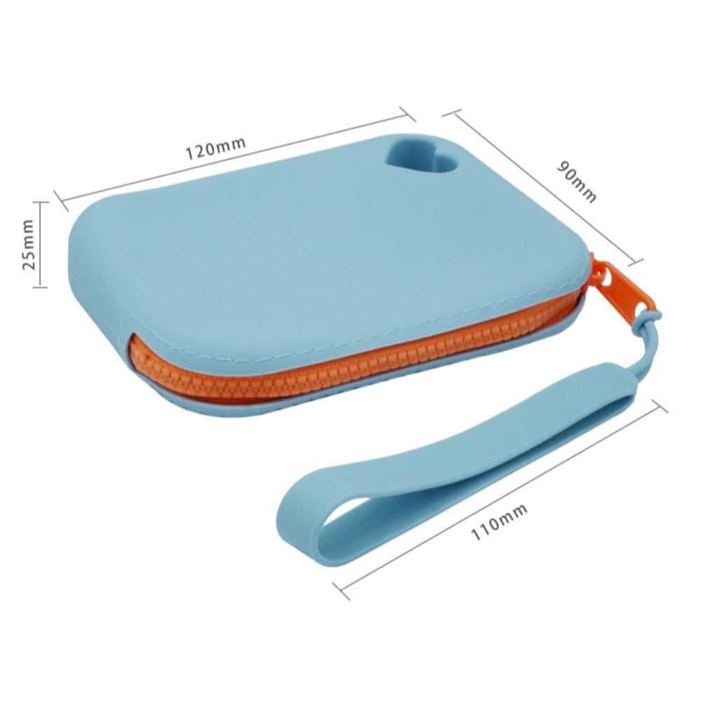 Large Capacity Silicone Storage Bag Silicone Data Cable Portable Key Card Bag Travel
