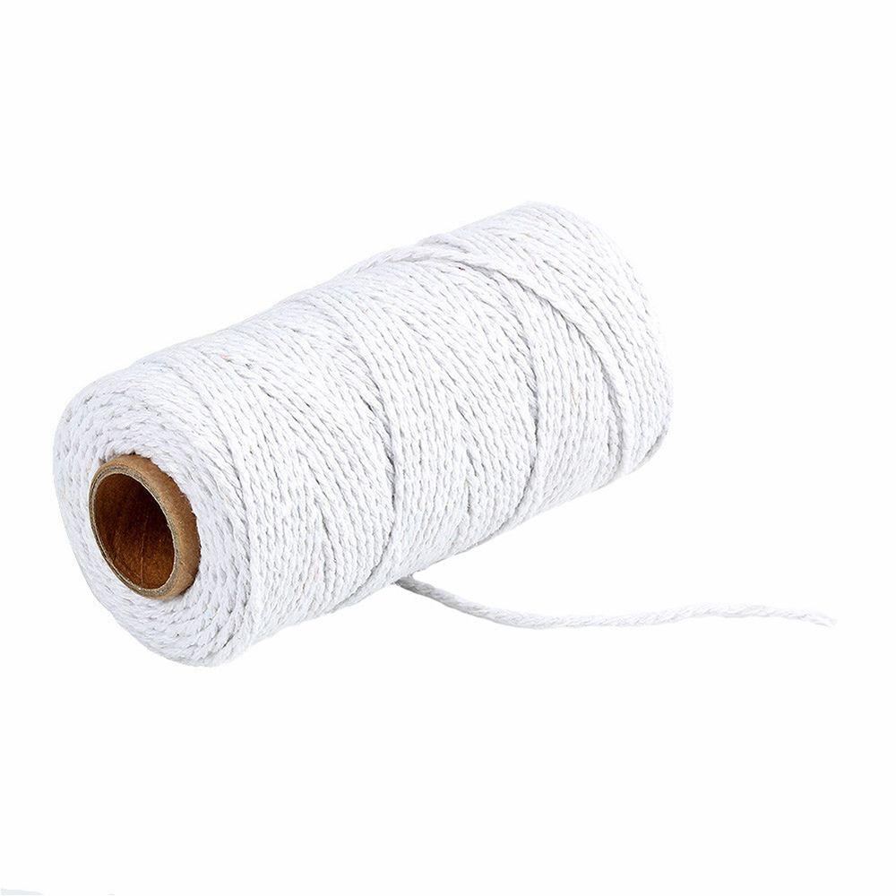Multicolor 100m Long/100Yard Crafts Macrame DIY Twisted Cord Cotton Rope Home Textiles Linen String