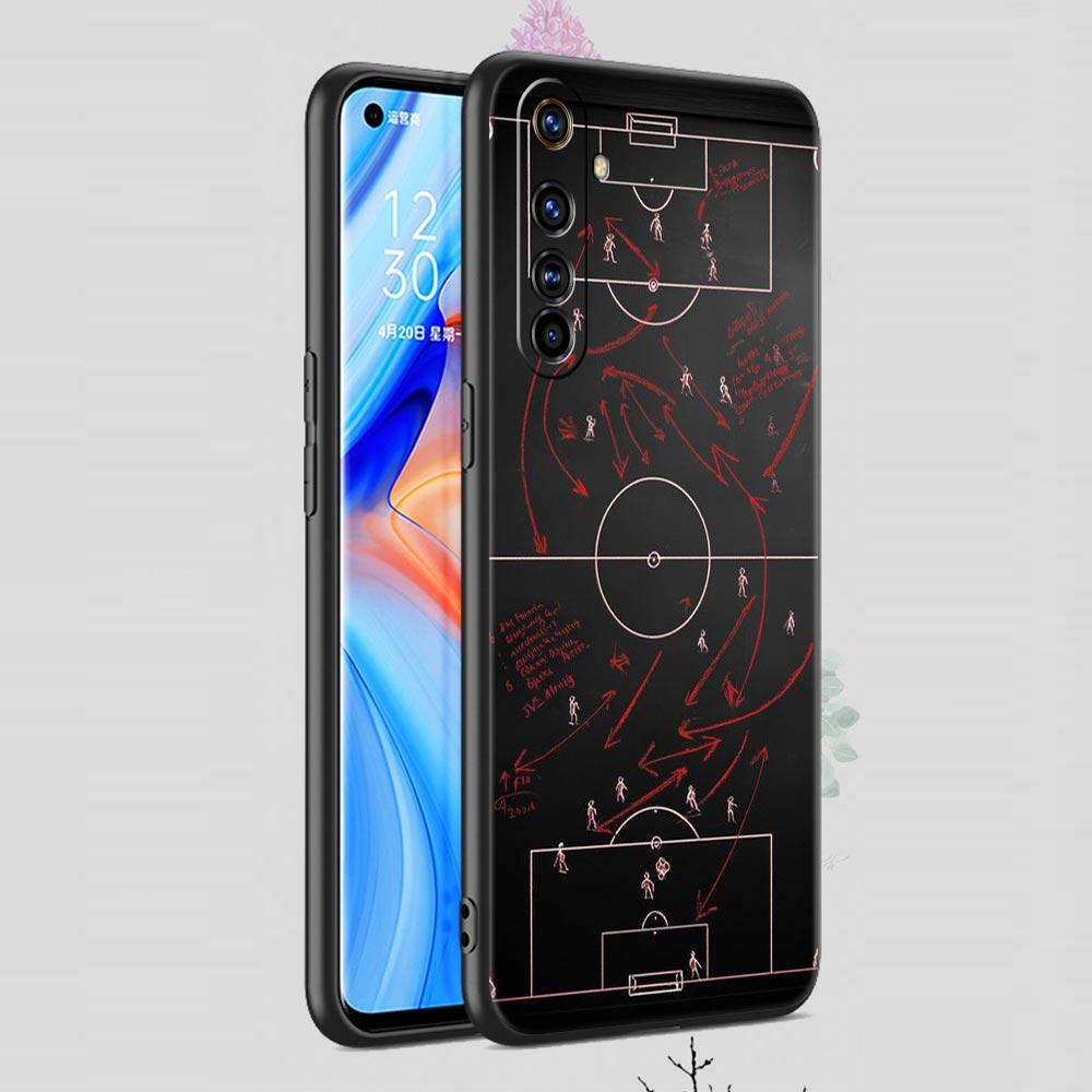 Футбольная Баскетбольная Тактическая Доска Чехол Для Realme C67 C63 C55 C53 C35 C25 C21 GT 2 3 5 6 10 11 12 13 Pro Мягкий ТПУ Чехол для Телефона