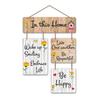 In This Home Decorative Wall Art MDF Wooden Hanger for Living Room | Bedroom | Artworks Decor | Office | Gift | Quotes Decor Items