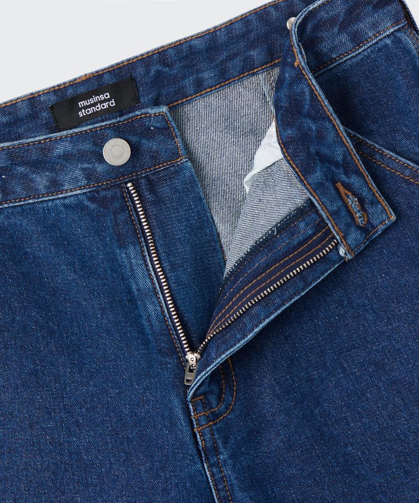 MUSINSA STANDARD WOMAN Women'S Denim Wide Carpenter Pants [Medium Indigo]
