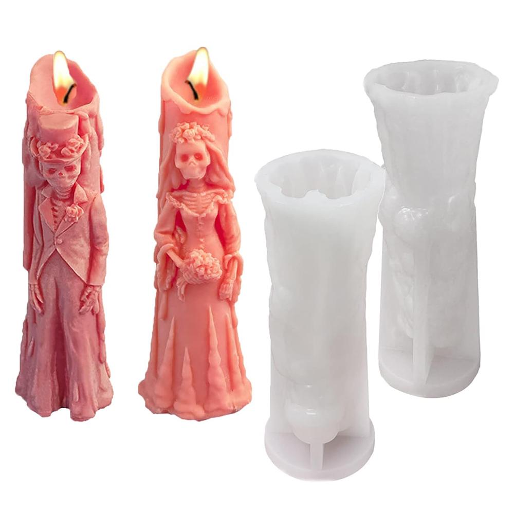 Креативная силиконовая форма в виде черепа, форма для восковых мелтов, DIY-крафт для украшения Хэллоуин-вечеринки