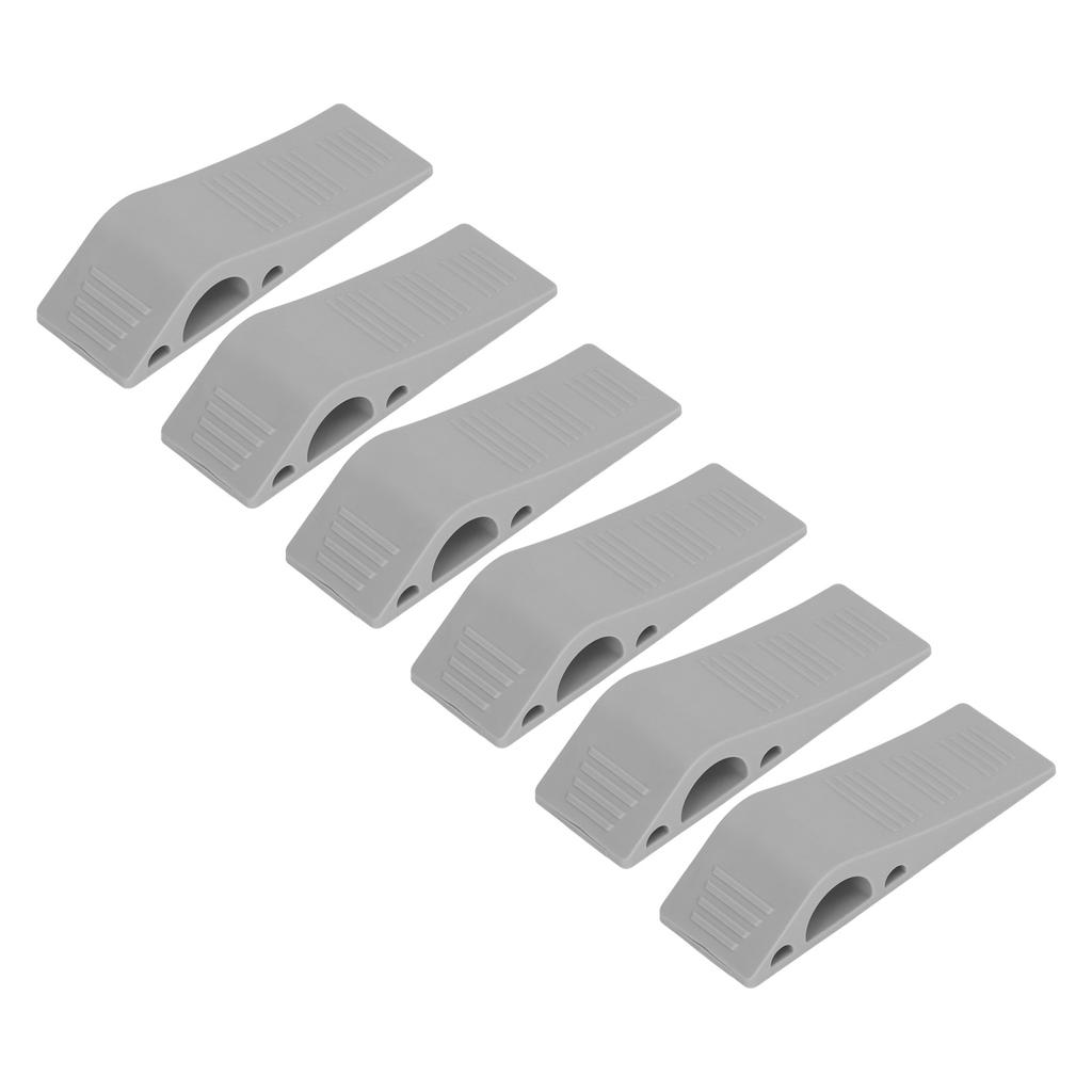 6 шт. Дверные стопоры Серые отверстия Бесплатная установка Материал устранения шума Компактный дверной шарнир Sto