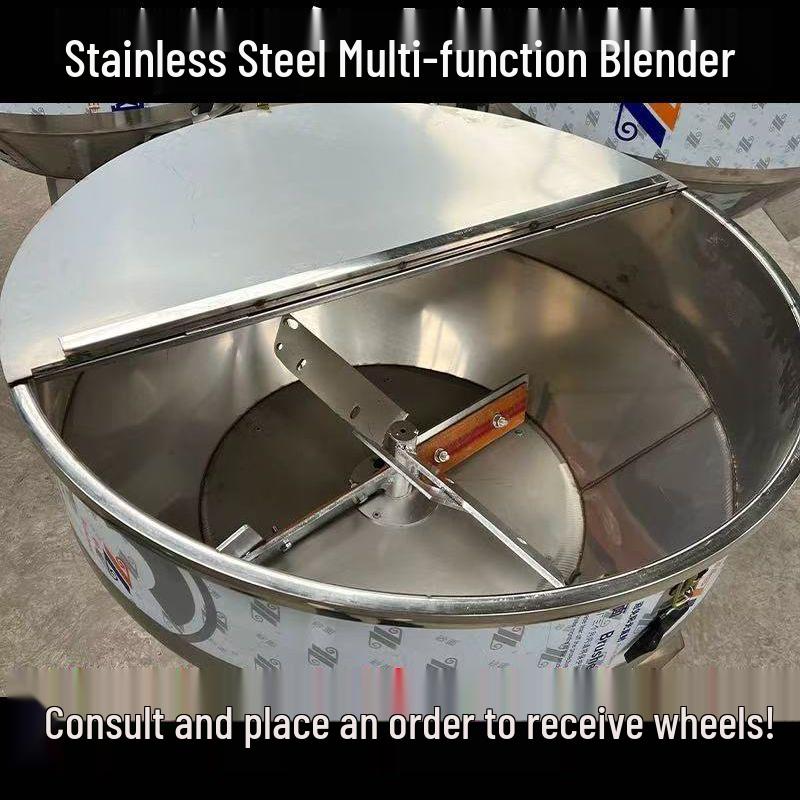Stainless Steel Wet/Dry Farm Feed Mixer - Large Industrial Plastic Pellet Blender