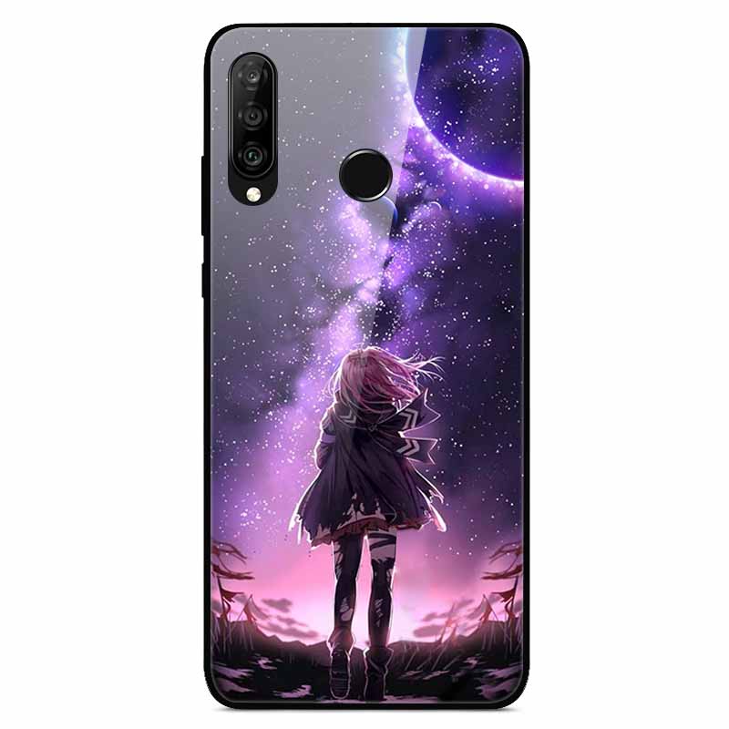 Для чехлов Huawei P30 Lite P30Pro P20pro P20Lite Роскошные закаленные стеклянные жесткие задние чехлы для Huawei P20 Pro P30Pro Fundas Capa P20