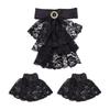 Detachable Lace Jabot Collar Ruffled Steampunk Costume Victorian Lace Jabot  Cosplay Events