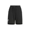 Holiday Graphic Mid-Rise Loose Casual Shorts Women Bottoms Black IW6302