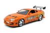 Fast Furious Mini Car Diecast Model Car Brian Toyota Supra Orange JADATOYS 1/24 & [Item]