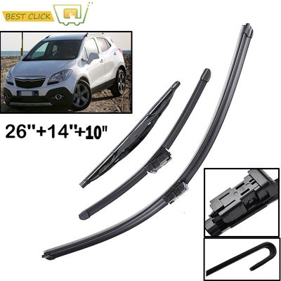 Misima 26" 14" 10" передние задние щетки стеклоочистителя ветрового стекла для Opel Mokka Chevrolet Trax 2012 2013 2014 2015 2016 2017