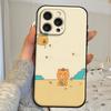 Мультяшный K-kakao Милые Друзья Чехол для Телефона Для IPhone 1716 15 14 13 Pro Max 11 12 Mini X Xs XR Черный Силиконовый Чехол