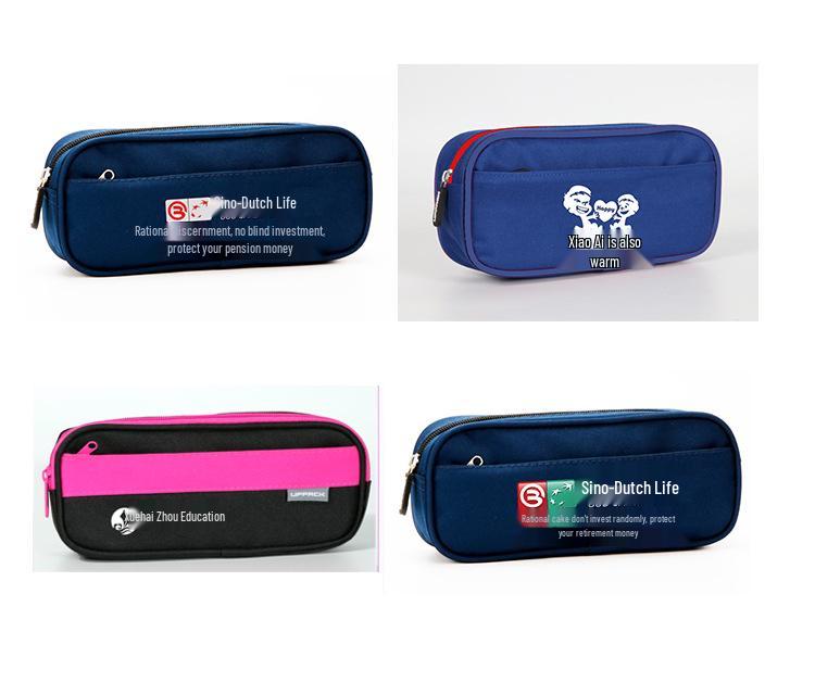 Минималистичный двухслойный пенал большой вместимости для учеников начальной школы - Дизайн, вдохновленный интернет-знаменитостями