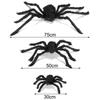Party Supplies Prank Props Black Plush Spider Bar Ornament Halloween Decoration Haunted House