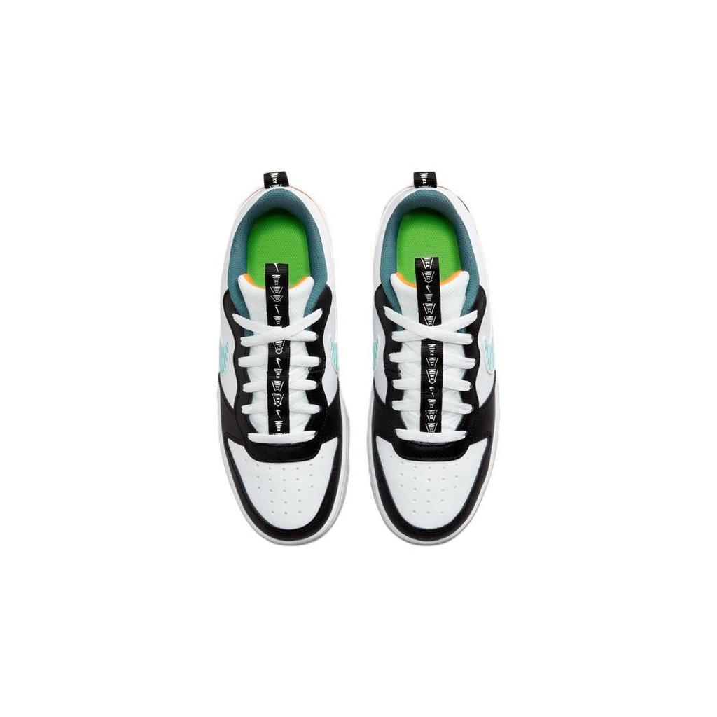 Nike Court Borough Low 2 SE GS Laser Orange Barely Green Детские кроссовки Белый Черный DX5767-111