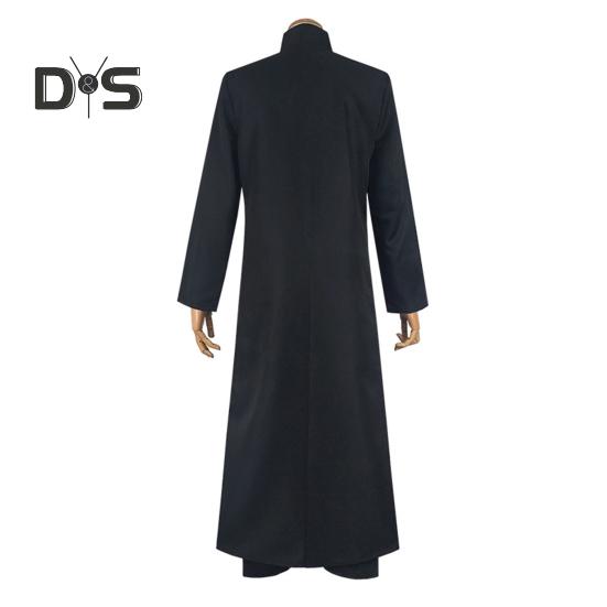 Мужская ветровка для выступлений, костюм для косплея на Хэллоуин, сценический костюм со стоячим воротником, винтажный стиль, двухслойный плащ, реквизит для игр