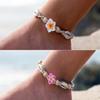 Bohemian Woven Shell Flower Ankle Bracelet Handmade Women Beach Foot Jewelry