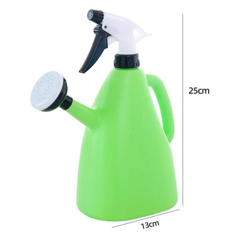 Multifunctional 2-in-1 Plastic Watering Spray Can Adjustable Pressure Portable Tool for Outdoor Garden Planting