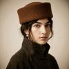 Fedoras Beret Hat Elegant Airline Stewardess Caps Uniform Stewardess Hat Fedora Hat  Women