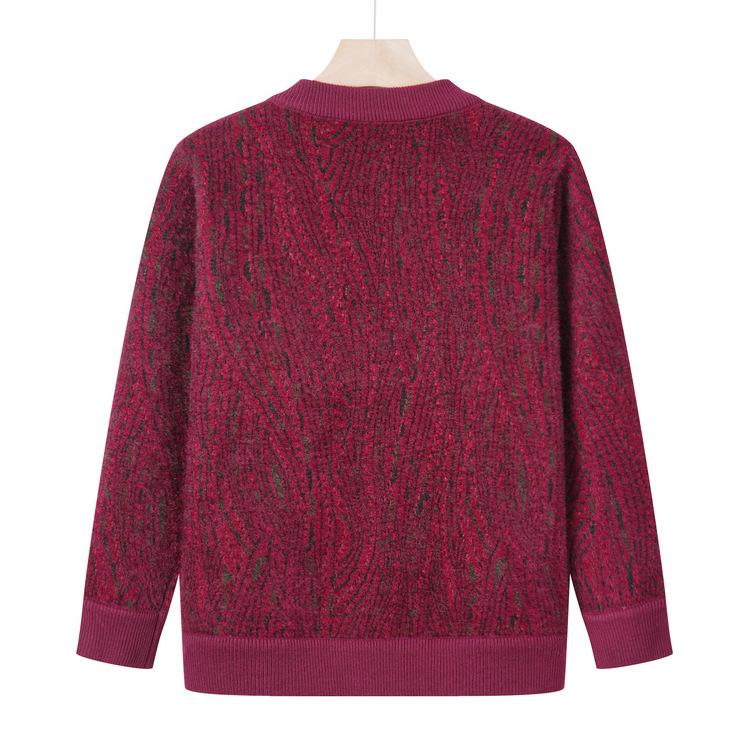 Новая бархатная куртка для осени от бабушки, толстый кардиган для женщин среднего и пожилого возраста, 60 лет, 70, вязаный свитер для мамы