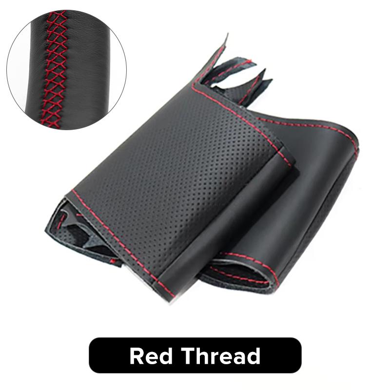VZH5 Car Steering Wheel Cover Anti-slip Artificial Leather For Honda Fit City Jazz 2014 2015 HRV HR-V 2016 Vezel Car Accessories