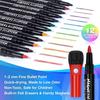12 Bright Magnetic Dry Erase Markers Fine Tip Assorted Colors Multi-purpose Low Odor Whiteboard Markers for Kids