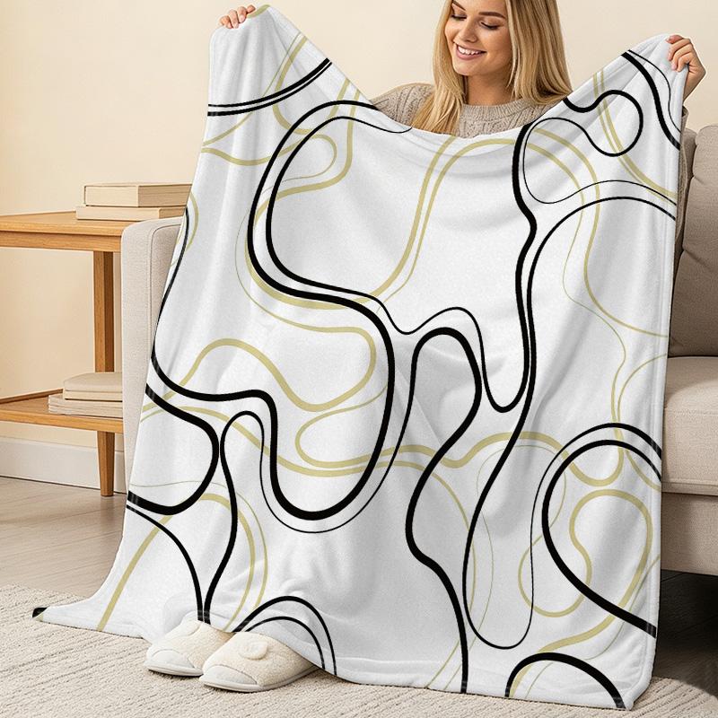 Lightweight Flannel Blanket | Minimalist Versatile Soft Cozy Warm Skin-Friendly Decorative Throw for Home, Car, Halloween & Christmas