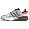ZX 2K Boost Pure White Grey Orange Unisex Sneakers Cloud-White Grey-Three H06568