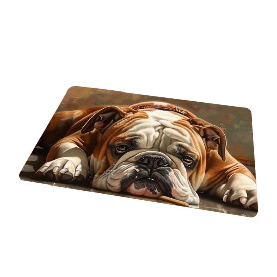 Yousheng Реалистичный коврик для пола с животными 3D ковер с оптической иллюзией Коврик для входа с милым котом Нескользящий коврик для собак для ванной комнаты, кухни, гостиной, спальни