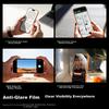 AR Anti-Reflective Tempered Glass Screen Protector for iPhone 17/16 Pro, Full Coverage, HD, Anti-Fingerprint, Drop Resistant, Dust-Free Installation