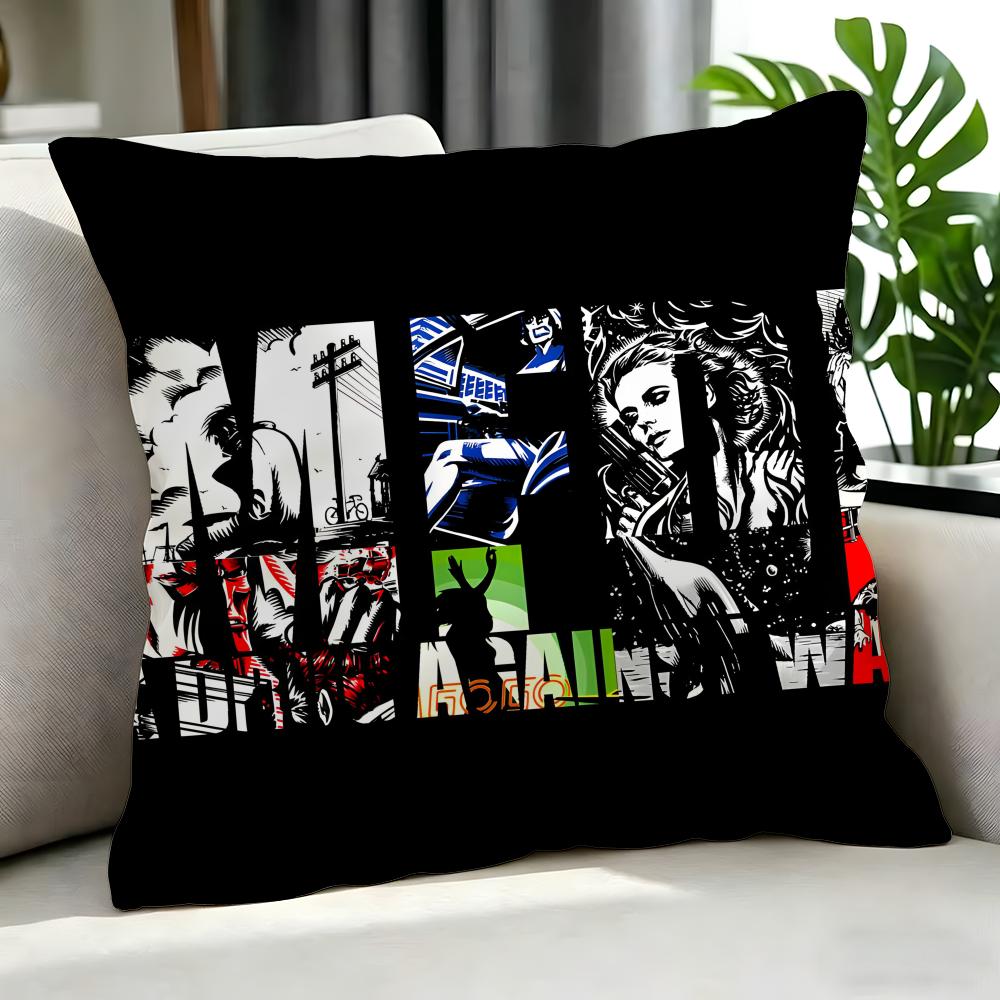 Band KKMFDM band DIY Stickying Cushion Cover Cushion Cover Set Pcs x x x Pillowcase Decorative Sofa Home Decor