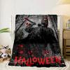 Horror Movie Characters Collage Blanket Flannel Blanket for bed, sofa, Camping, Hiking, Picnic Essentials, gift for family Fan gifts