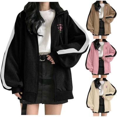 Женская мода И зимняя утепленная утолщенная теплая толстовка-куртка на молнии с капюшоном