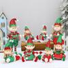 Telescopic Sled Elf Doll Christmas Decoration Gift