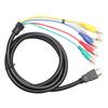 Кабель HDMI-RCA длиной 5 футов, штекер HDMI типа A на штекер 5RCA, кабель-адаптер для видео-аудио конвертера для плазменных телевизоров высокой четкости, DVD и большинства ЖК-проекторов