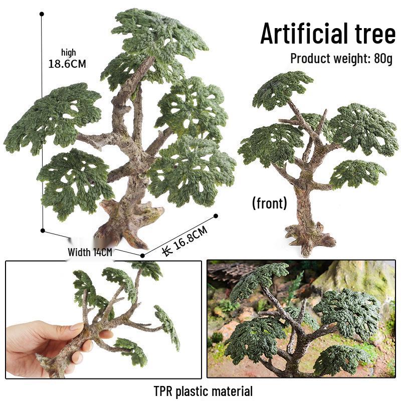International Tree Simulation Toy Set: Cactus, Juniper, Yellow Maple, Redwood, Elm, Pine, Red Maple