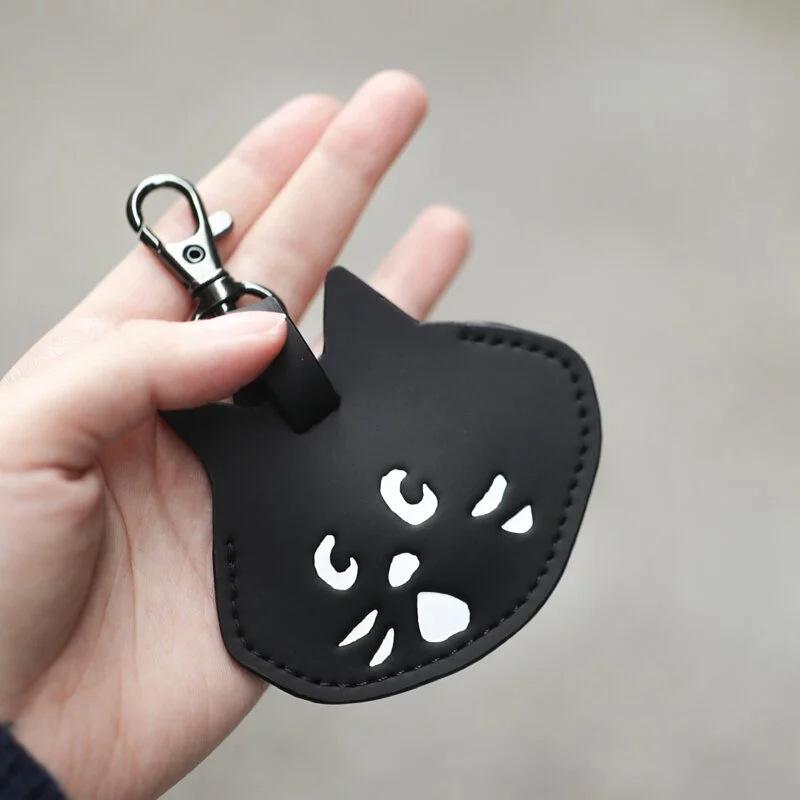 Брелок «Удивленный кот»: Унисекс чехол для автомобильного ключа и симпатичная сумка для хранения подвеска