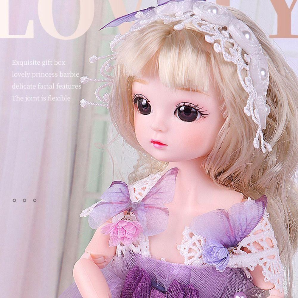 With Wig Make Up Princess Dress Up BJD Dolls High Heel Princess Makeup Ball Joint Doll  Toddler