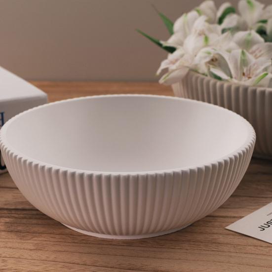 Storage Bowl Silicone Mold Handmade Gypsum Epoxy Resin Casting Mold Fruit Serving