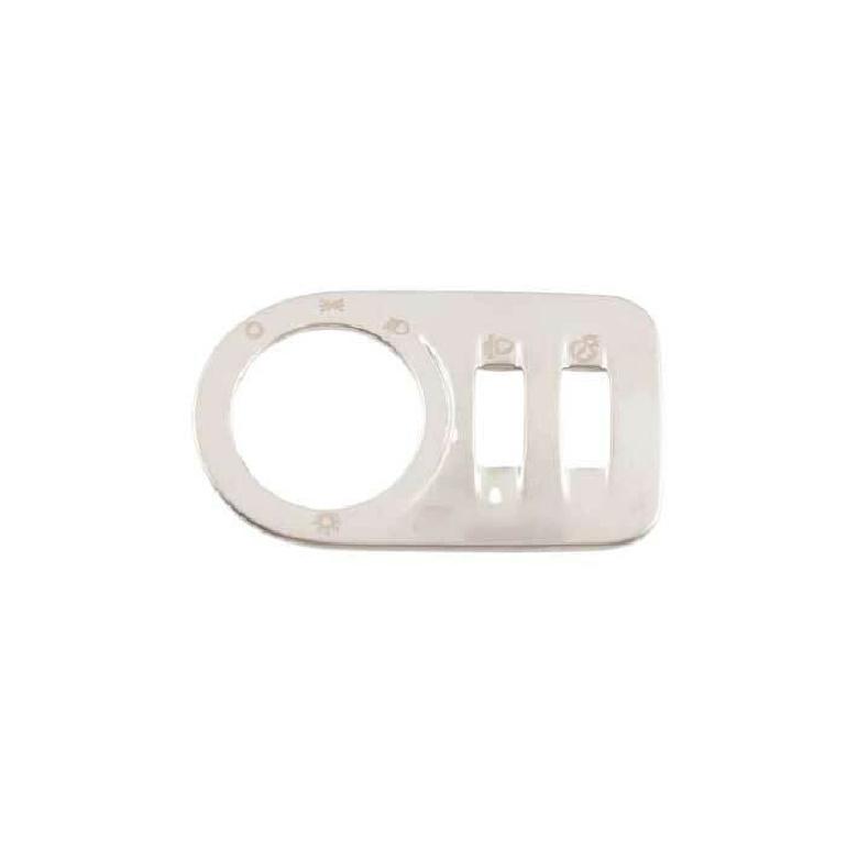 Headlight Button Frame Cover Trim Fit For Chevrolet Cruze 2016-2019 Silver Steel