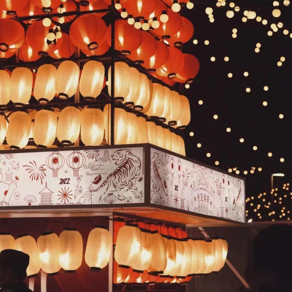 Waterproof Hanging Lantern Foldable Festival Lantern Winter Melon Lantern  Wedding