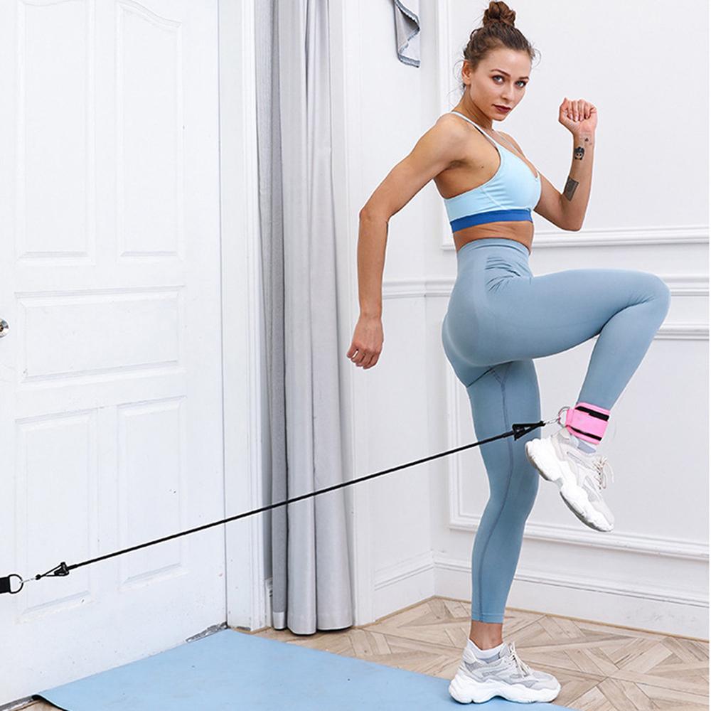 Фитнес-ремешки на лодыжку izable Fit с D-образным кольцом, манжеты для лодыжек, тренировки в тренажерном зале, ягодицы, ноги, сила, спортивная защита для стоп
