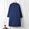Johnature Vintage Women Long Sleeve Coats Winter Pockets Cotton Linen Solid Color Loose Female Parkas