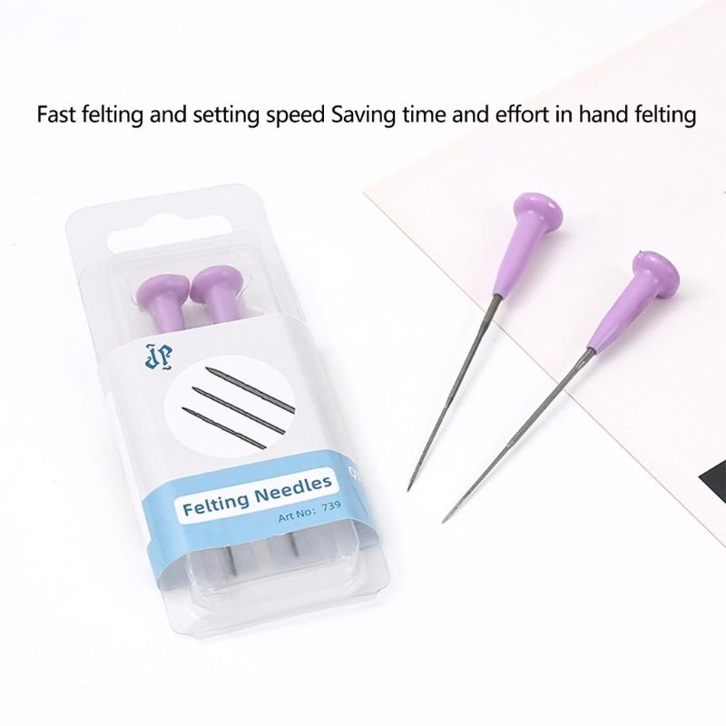 6Pcs Felting Needle Wool Felting Needle with Comfortable Grip for Beginner Professional
