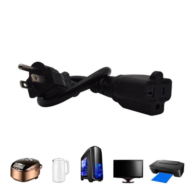 Plug Adapters Cable 14AWG 72'' NEMA 5-15P To 5-20R 15Amp Household Plug To 20Amp Power Cable US Plug