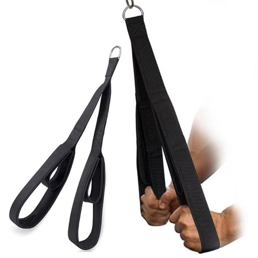 Anti-Slip Long Triceps Strap Muscle Training Pull Down Rope Arm Strength Rope  Facepulls/Push Downs