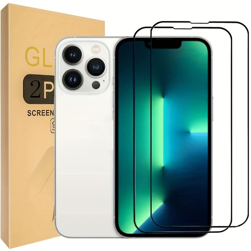 2 упаковки полноэкранной защиты для iPhone 11 12 13 14 15 Pro Max X XR XS Max 7 8 Plus iPhone SE 3/2 (2022/2020) Защитная пленка из закаленного стекла