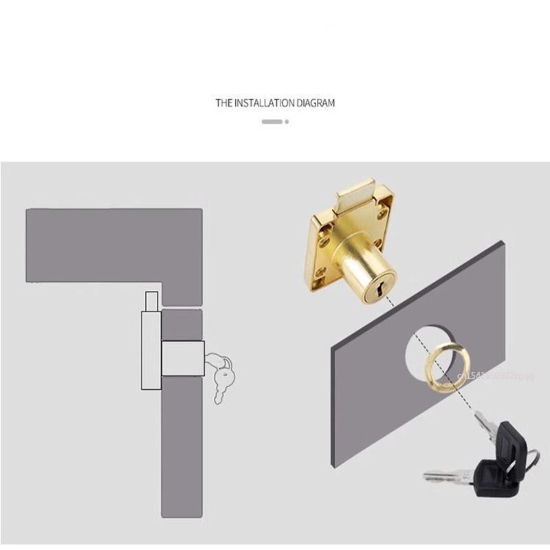 Защелки для ящиков шкафов Замки для дверей мебели Фурнитура Замок для стола Замки для дверей шкафов Прикроватные книжные шкафы Твердый замок