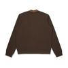 MALBON GOLF Women'S Double Mock Neck Logo T-Shirt Brown (Woman)