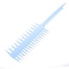 2 Colors Plastic Double-sided Wide Fine Tooth Highlighting Comb Piece Strip Dyed Hair Comb