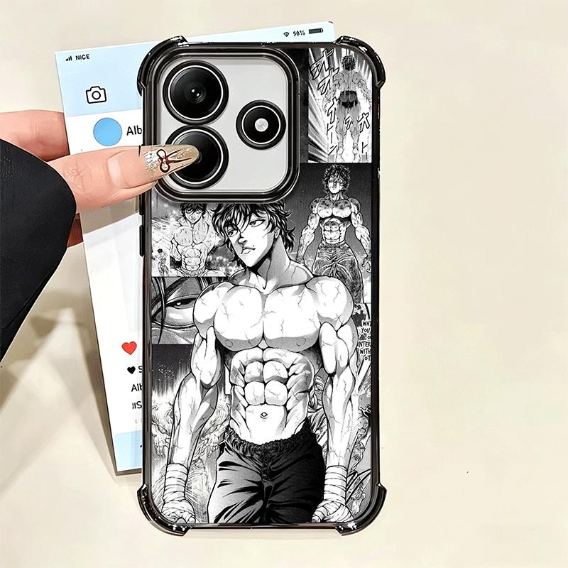 Бейсболка Грапплер Аниме Покрытие Чехол для Телефона Для Xiaomi Poco X5 X6 X7 X8 Pro Max F8 Ultra F7 M8 M7 M5S Redmi 15C 15 14C 13C 13 X3