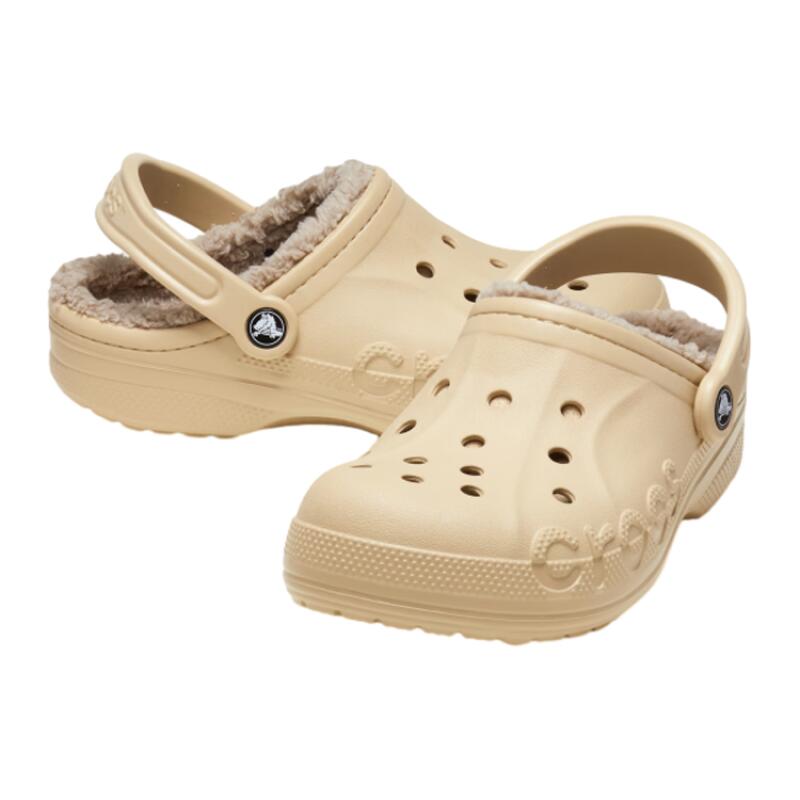 Crocs Baya Simple and Fashionable Comfortable and Versatile Hole Shoes Same for Men and Women Brown